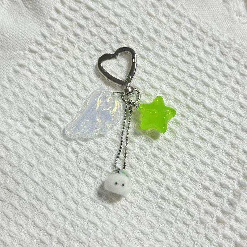 Y2K Ästhetik Engelsflügel Stern Hase Schlüsselanhänger Trendiger Girly Schlüsselanhänger Handy Lanyard Taschenanhänger Schlüsselzubehör