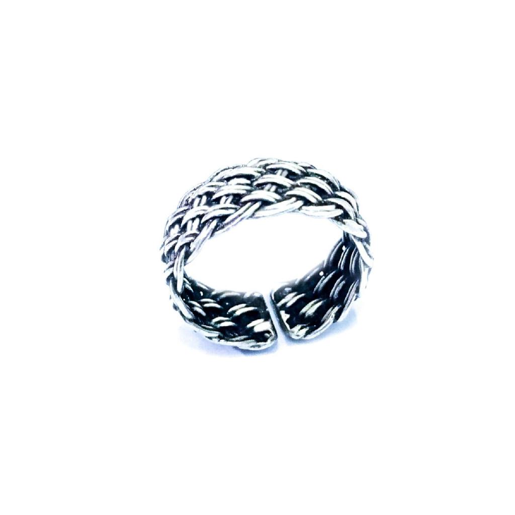 Spanischer Strohgeflecht-Modell, verstellbarer schwarzer Ring