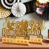 Ramadan Tray Table Centerpieces Plate Acrylic Ramadans Eid Mubarak Decorations for Home 2026 Islam Muslim Festival Party Gifts