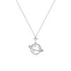Women's Shining Planet Necklace: Elegant and Versatile Fashion Jewelry Clavicle Chain