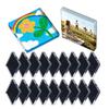 20 Pieces Acrylic Magnets Clear 2x2 Inch Adhesive Backing Magnetic Acrylic Square Fridge Magnet for Home Kitchen School