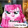 Custom Name Pinkie Pie's Bold Adventure Blanket  Ideal Bedding Blanket Perfect for Travel, Camping, Living Rooms, Offices, Sofas, Fan Christmas gift