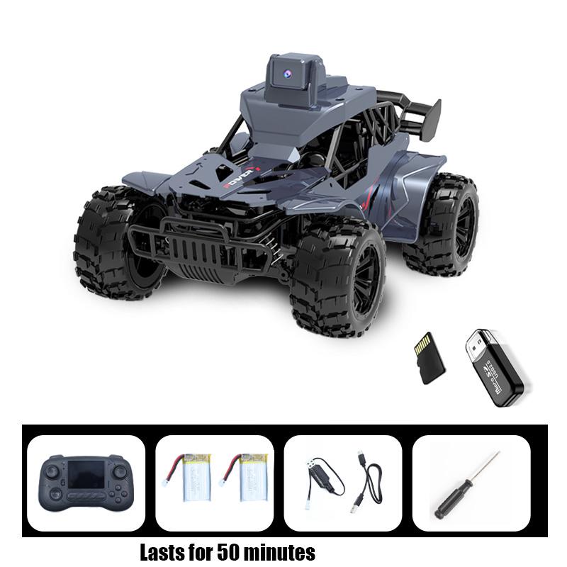 Rc Car with Camera Lcd Remote Fpv Real Time Transmission High Speed 2.4g Remote Control Car Voice Chat Toys For Kids Adults