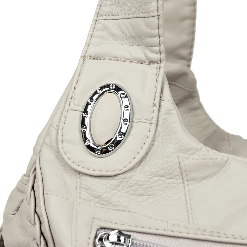 Women's Soft Leather Shoulder Bag Mother Bag Large Capacity Crossbody Bag