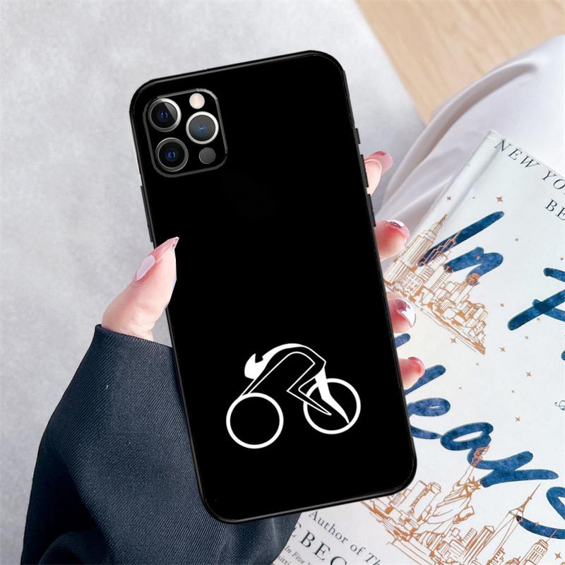 Love Cycling Road Bike Phone Case For iPhone 16 Pro Max 11 12 13 Mini 14 15 Pro Max XR 15 16 Plus 16e Cover Coque