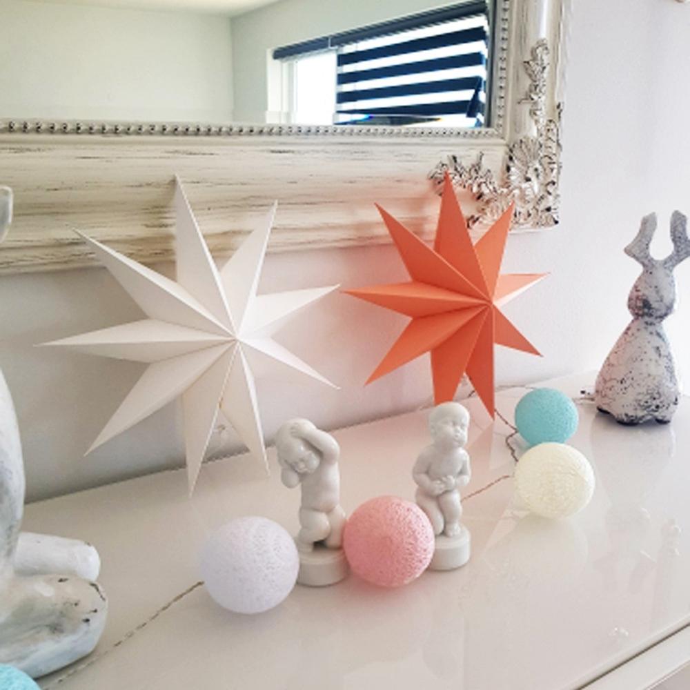 Props Xmas Tree Decoration Party Supplies Paper Star Lantern Christmas Decoration Hanging Ornaments