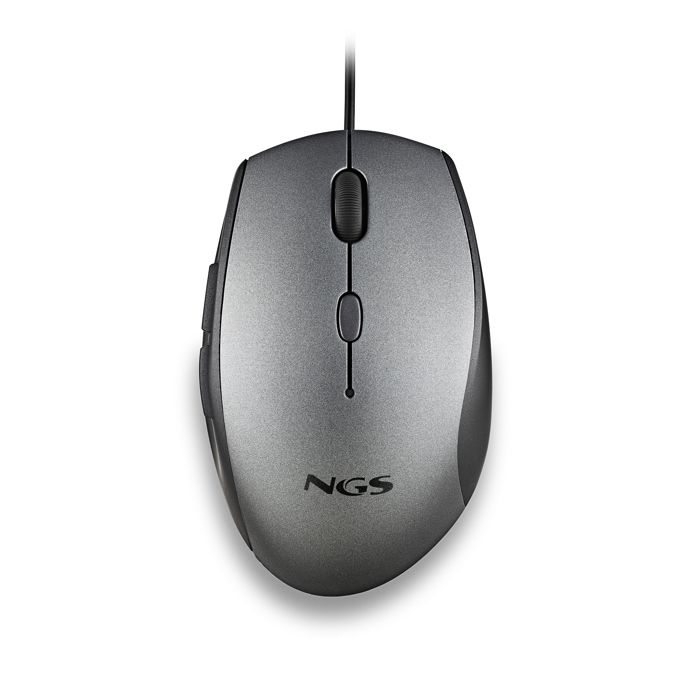 Souris ergonomique - ngs - moth gray - boutons silencieux - dpi 800/1200/1600 - filaire