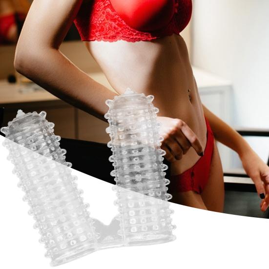 Yousheng Protezione per Dita Confortevole Elastica Colla Morbida Promuove Climax Vagina Protezione per Polpastrelli per Donne