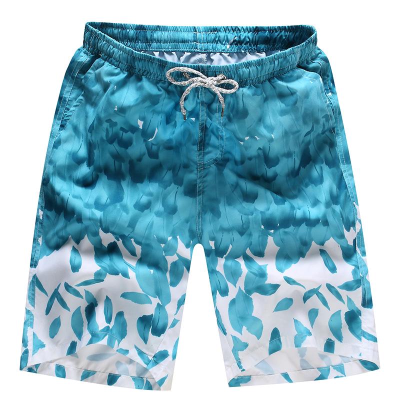 Quick-Dry Couple's Beach Shorts: Men's Breathable Swim Trunks & Women's Casual Printed Shorts