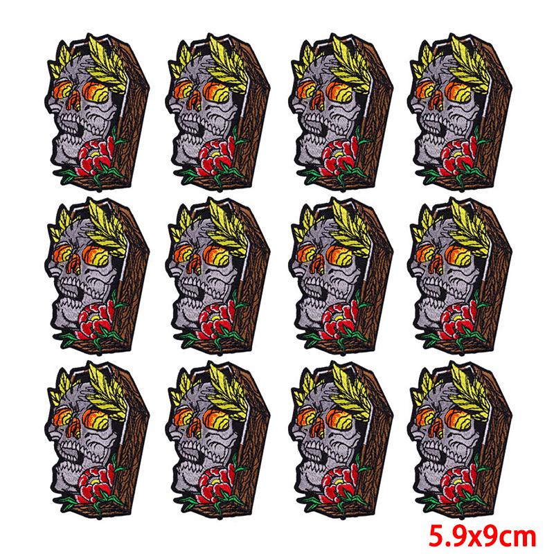 10 Pcs/lot Wholesale Embroidery Patch Iron On Patches For Clothing Patches On Clothes Jackets Decor Applique Sew Supplies