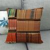 Watercolor Library Oil Painting Digital Printing Short Plush Pillow Covers For Car Sofa Office Cushion Cover Home Goods 60X60Cm