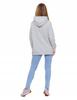 Women's Sweatshirt with Hood Cotton Fashionable Oversize Soft MORAJ XL LIGHT GREY
