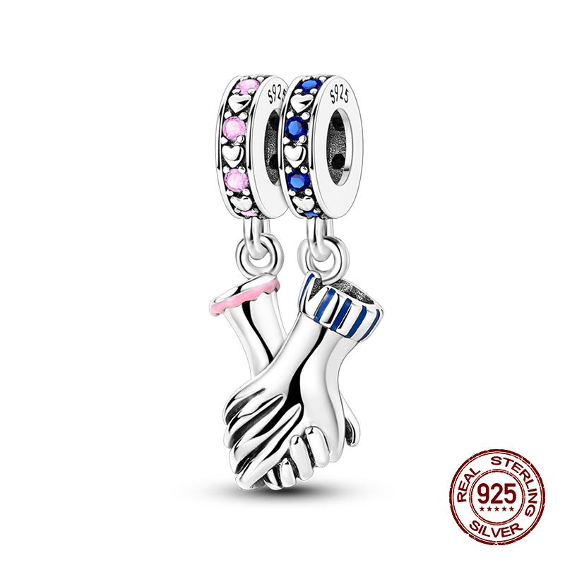 Neue Kupfer Romantische Liebesbrief Hochzeit Ringe Charms Perlen Passend für 3mm Original Armband DIY Schmuck Verlobungsgeschenke