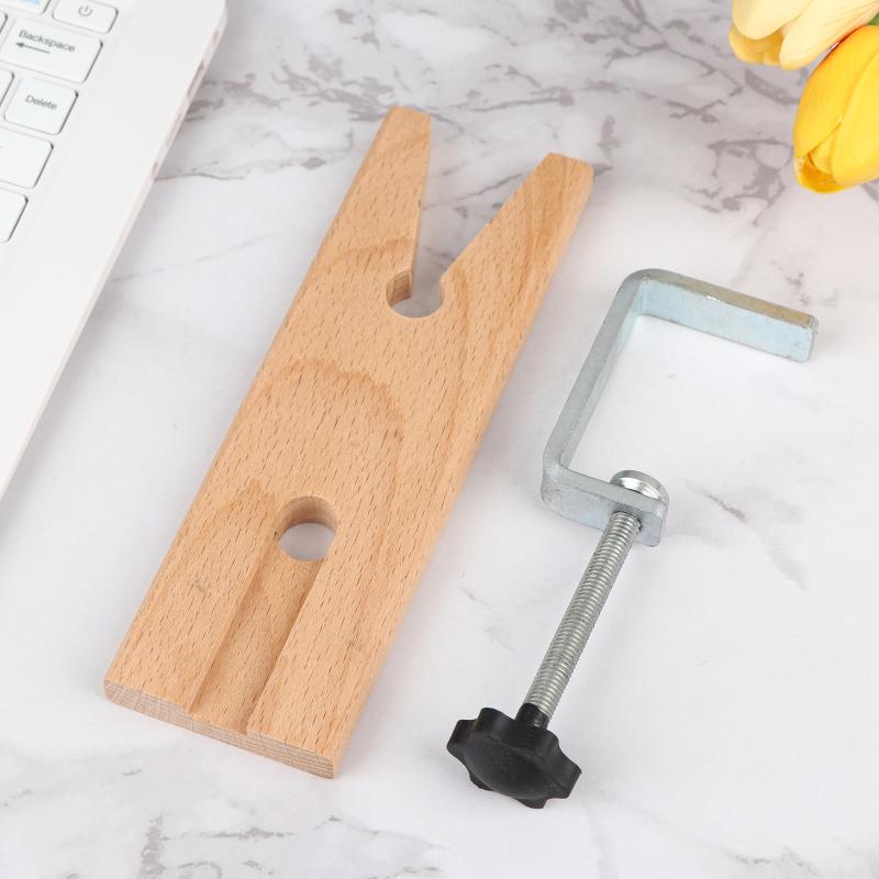 1Set Bench Pin Clamp V-Slot Bench Vise Fixing Clip For Workbench Wooden Workholding Devices Adjustable Jewelry Clamp Tool