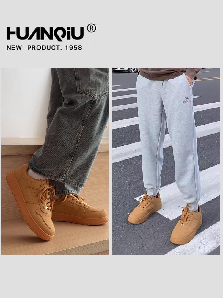 Thick baseplate shoes men's 2026 popular autumn and winter shoes men's shoes trend lightweight sports men's casual shoes men's