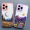 INS Intermountain Daisy Floral Print Phone Case for iPhone 17 16 15 14 Pro Max Plus 13 12 Mini 11 Pro Max XR XS X Back Cover