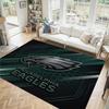 Tappeto in Cristallo Velluto Design Philadelphia Eagles Accogliente Non?Tappeto Stampato Antiscivolo per Camera da Letto Soggiorno Ingresso