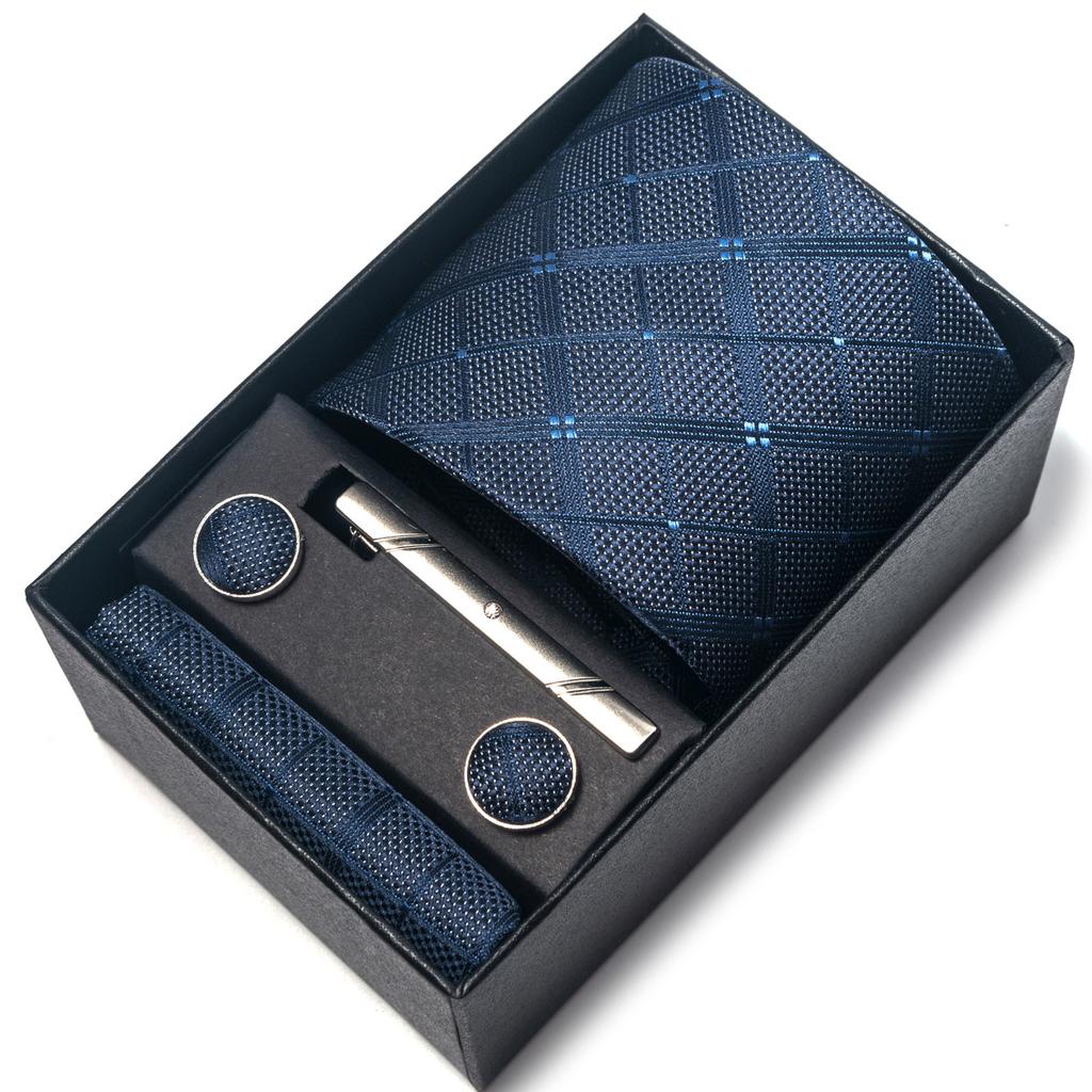 1200-Pin Men'S Tie Net Color Gift Box Tie Set Group Business Dress Wedding Tie Factory
