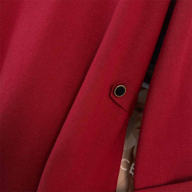 Plus Size Women's Loose Long Sweater Dress, Bust 150/160, 200/350 Jin, Round Neck, Style 8093