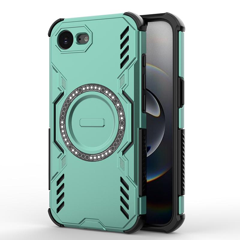 

Case For iPhone 17e 16e Heat Dissipation Magsafe Wireless Charging Drop-proof Built-in Airbag Breathable Soft TPU Phone Cover Pc + tpu&iPhone17e