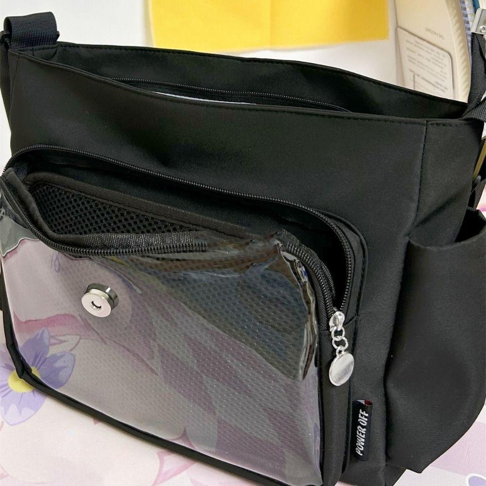 New Y2K Transparent Crossbody Bag Waterproof Japanese JK Ita Bag DIY Display Plate Lightweight Harajuku School Bags