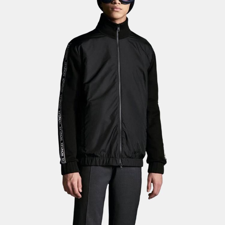 Moncler SS21 Jackets Men's Black Stand Collar Moderate G20918G00028809KR999