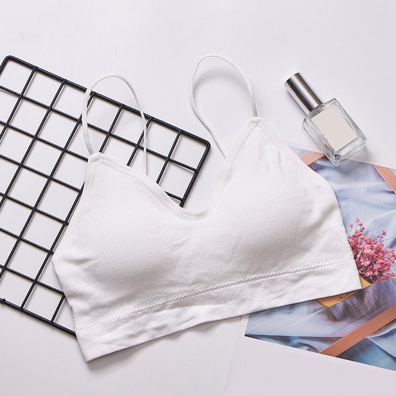 

Бесшовный спортивный бюстгальтер без косточек с толстым ватным тампоном, бюстгальтер на бретелях, нижнее белье, однотонные топы для фитнеса One Size