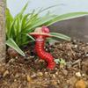 3PCS/SET Resin Earthworm Flowerpot Decoration Realistic Earthworm Ornaments  Succulent Plants