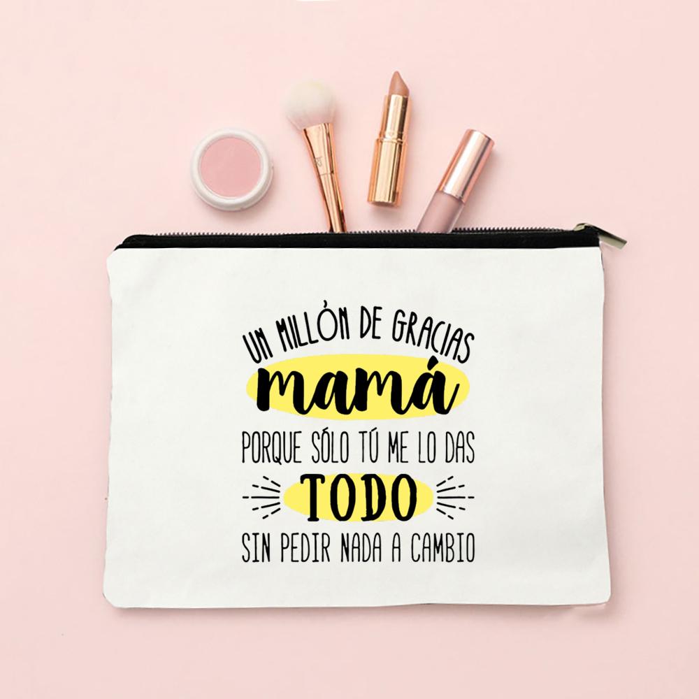 I Have The Best Mom In The World Print Comestic Bag Travel Neceser Toiletries Makeup Bags Mother's Day Birthday Gifts for Mother