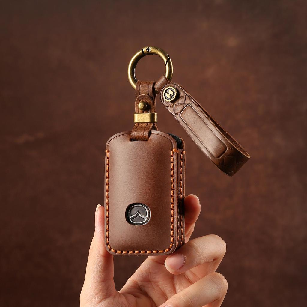 Mazda 3, CX4, Atez Lederschlüsselhülle - Hochwertige Autohülle für Herren