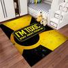 Toxic Warning Sign Carpet suitable as a non-slip mat for the living room or bedroom sofa