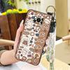 Dirt-resistant Wrist Strap Phone Case For Xiaomi Poco X3 NFC/X3 Pro Durable Cartoon Shockproof Waterproof Protective