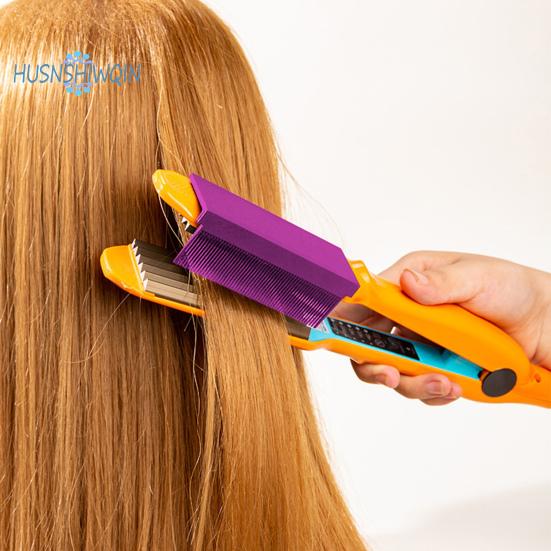 Sada 2 ks hřebenů na rovnání vlasů Karbonová vlákna odolná proti vysokým teplotám Hladký styling Kadeřnické nástroje