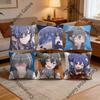 SShiho IIzumi Pillow Cover Polyester Square Cushion Case Cm Decorative for Home Couch Bed Car Decor