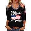 250 Years of Print Long Sleeve Shirts for Women Womens Long Sleeve Tops Long Sleeve Tops for Women Long Sleeve T Shirt Women