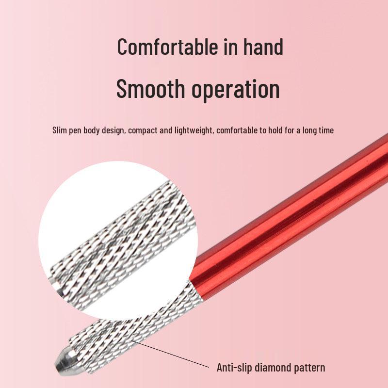 Craftsmanship Manual Shading Tattoo Pen for Semi-Permanent 3-Round Needle Tattoos and Fog Brows