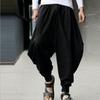 Retro Harlan Pants for Men Casual Loose Lantern Trousers Solid Color Cotton 100% Fashion High Street Oversize Clothes