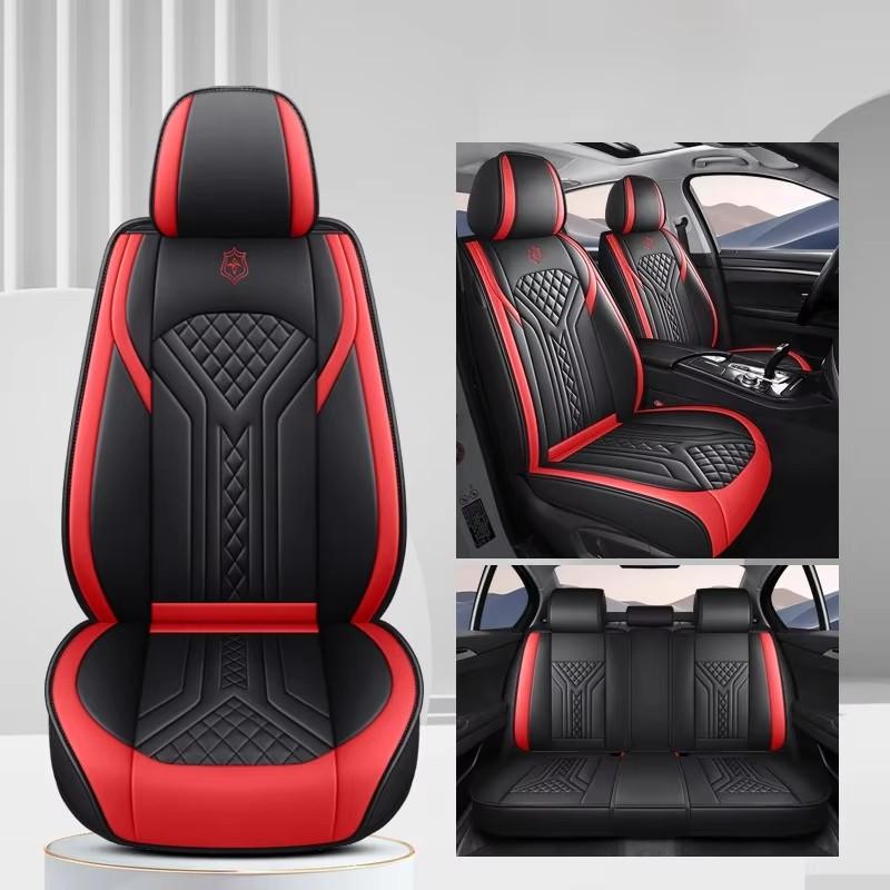 PU Perforated Leather 5-Seat Full Set Car Seat Covers – Simple & Stylish Universal Fit, Comfortable & Durable for All Seasons