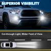 For Toyota Tacoma 2016 - 2023 (Fits SR,SR5 Model Only) 4 Eyes LED DRL Light Assembly Kit Daytime Running Light with Turn Signals