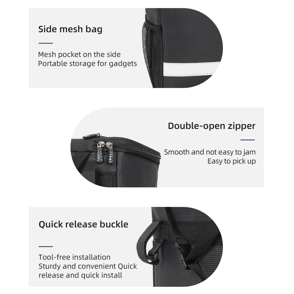 8L Bike Insulated Bag Large Capacity Touch Screen Outdoor Cycling Pouch Waterproof with Reflective Strip for MTB Road Bike