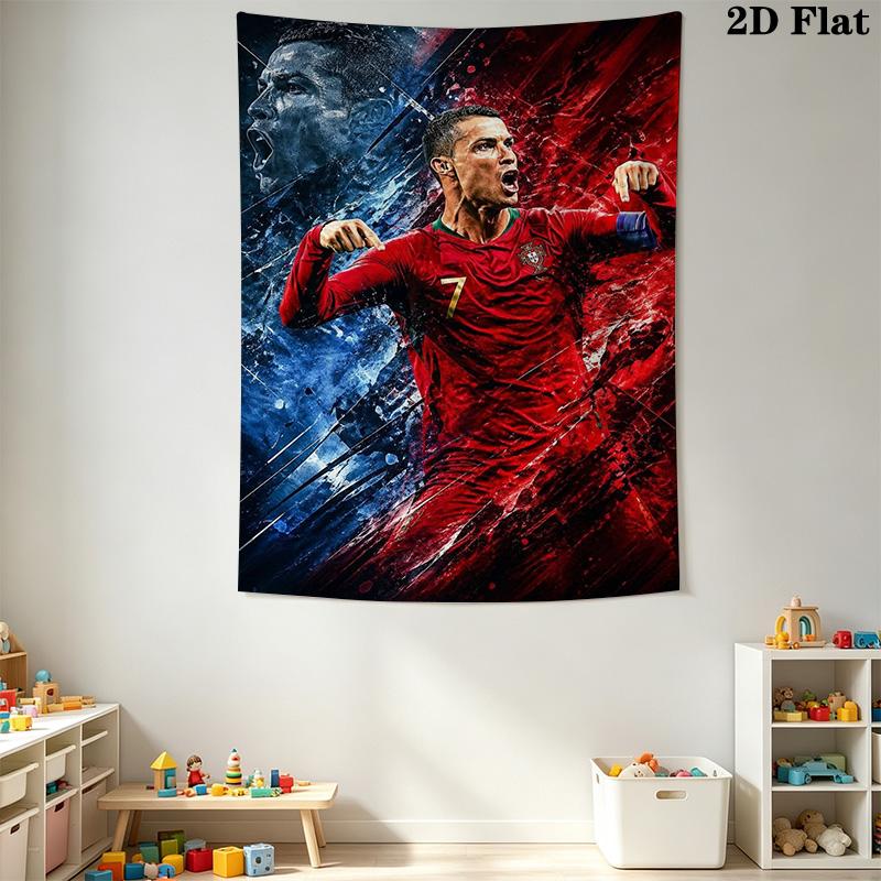Ronaldo'S Dynamic Celebration Threepiece Set 1 Duvet Cover 2 Pillowcase Without Core Bedding Set Soft And Comfortable