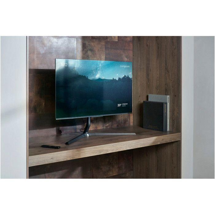 Support mural pour écran plat One For All sur pied pour meuble / TV Stand Design Table Top - Dark/Anthracite - Orientable 180 - VESA