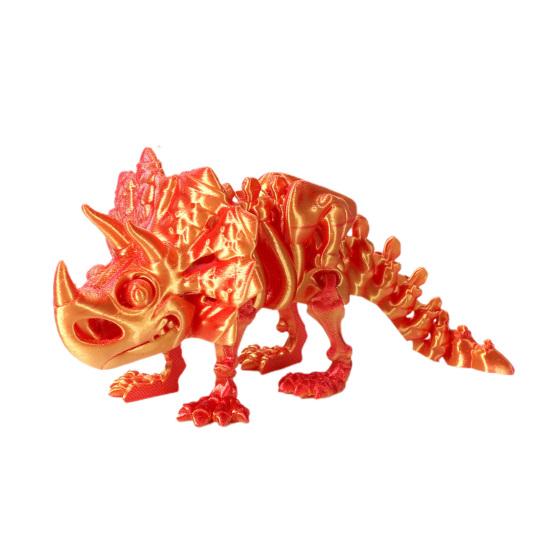 Dinosaur Action Toy Dinosaur Theme Ornament 3D Printed Multi-Jointed Movable Display Model Stress Relief Toy for Children Home Office Decor