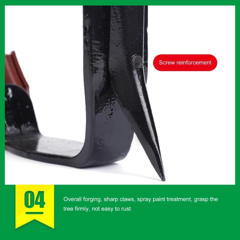 Light Weight Tree Climbing Gear High Strength Steel Climbing Spikes Safety Wear for Various Trunk Size