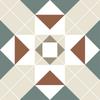 Decorative Porcelain Stoneware Tile Patchwork Victorian Ada 20X20 Cm Gat. AND
