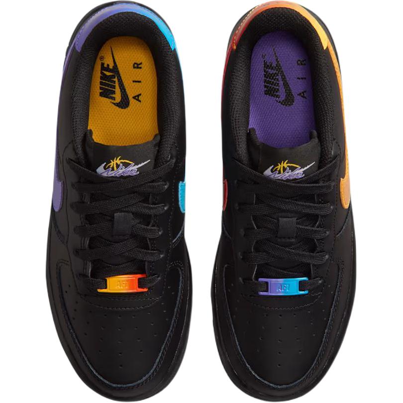 Nike Air Force 1 Low GS 'Black Multi-Color'