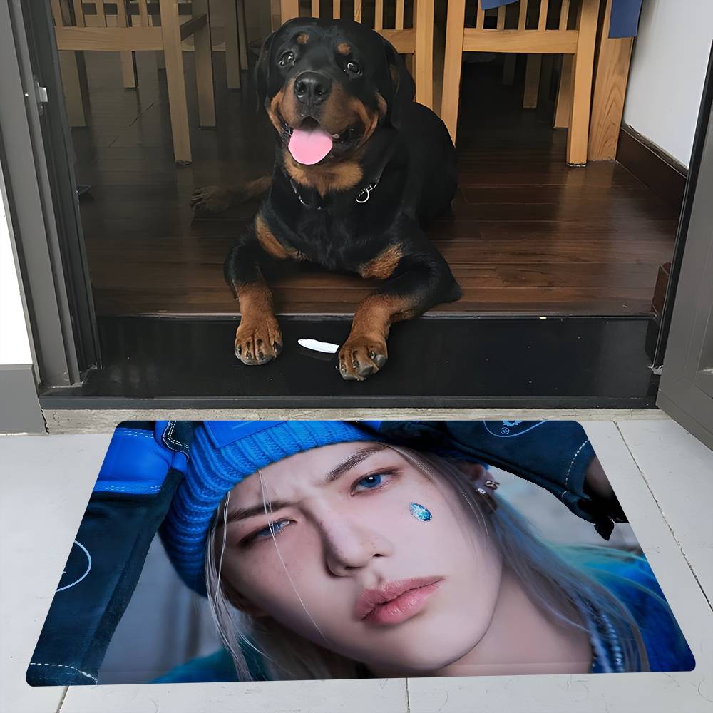 Tapis de chambre Kpop F-felix Rétro Choix multiples Tapis de salon Cuisine Antidérapant Tapis de bienvenue