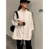 Womens Loose Fit Lightweight UV Protection Jacket Baseball Style Long Sleeve Casual Outerwear With Drawstring Waist