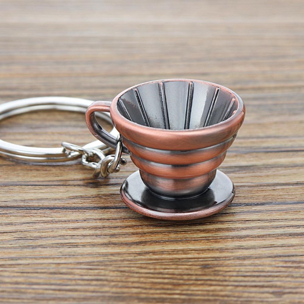 Mini Coffee Handle Keyring Pitcher Creative Barista Coffee Keychain  Birthday Gift