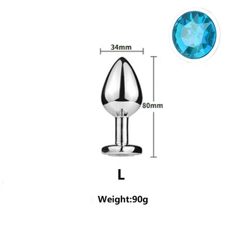 Super Mini malý střední velký set stahovací kroužek Křišťálové kovové anální korálky anální kolík Šperky bondage lock párová herní vložka